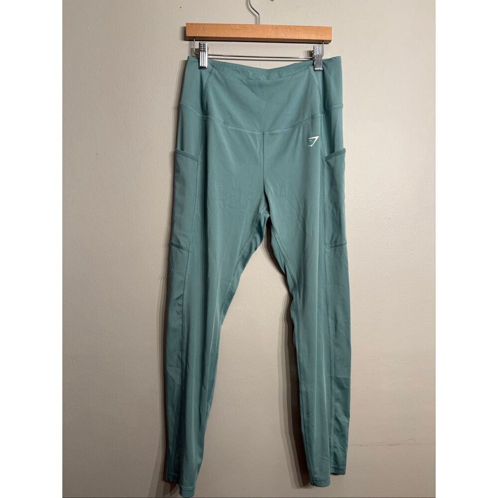 Gymshark Jade Green‎ Pull-On Stretch High-Rise Pocket Training Leggings Medium